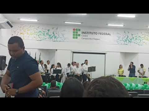 Homenagem do Diretor do IFCE de Boa Viagem Ceará, João Paulo, à Banda Municipal de Boa Viagem Ceará.