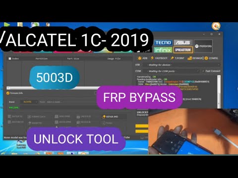Alcatel 1c 2019 Frp Bypass Unlock Tool /5003d Frp bypass