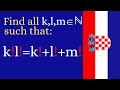 Croatian Mathematical Olympiad 2005 Q11 1