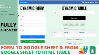 How to Create a Dynamic Web Admin Dashboard with Appscript | Pull Google Sheets Data to HTML Tables