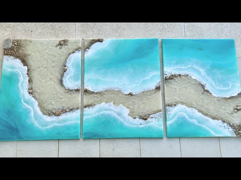 Realistic Water Effect in Resin Wall Art Resin Art Tutorial