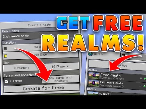 EYstreem - How to get REALMS for FREE in Minecraft Pocket Edition! iOS & Android Get FREE PAID APPS! 2017