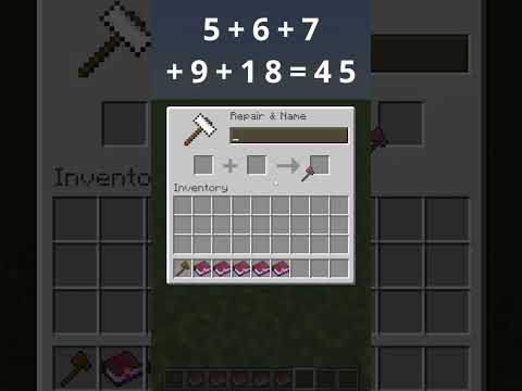Enchanting Tools in Minecraft Java Edition - Axe with Silk Touch Enchantment