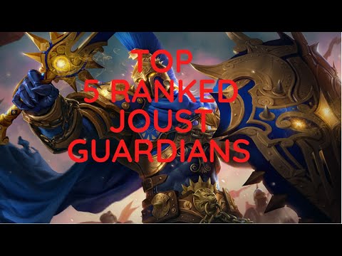 TOP 5 GUARDS || RANKED JOUST || SMITE PATCH 9.5