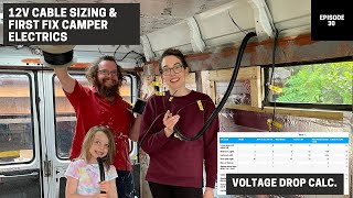 Simple 12v DC Cable Sizing & Van Electrics First Fix | Mercedes Vario Camper Conversion | EP.30