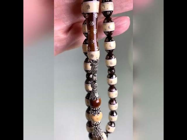 قوافل سبحة كوك مشغولة بالفضة و الكتلاين KW0058