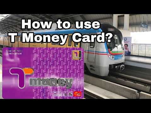 Card System in Korea (T money Card) How to use it? Transfortation for Subway, Bus , Taxi
