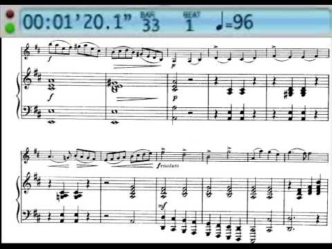 Oskar Rieding, Concerto violin  Op.35 mov.1 - Accompaniment