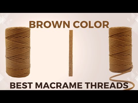 Brown Rounded Crochet Thread