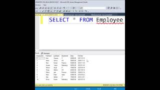 Sample Select Query In SQL || Select Query In SQL #sql #shorts #sqlserver 