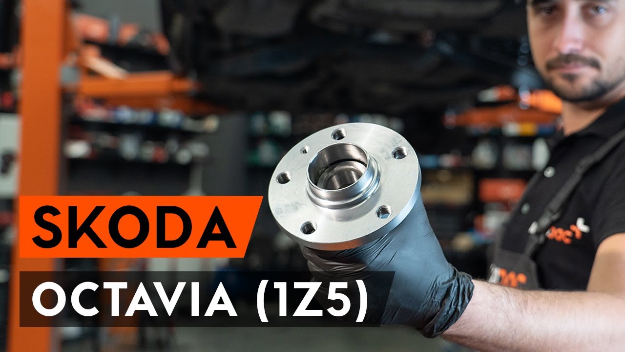 Como mudar rolamento da roda da parte traseira em Skoda Octavia 1Z5 - guia de substituição