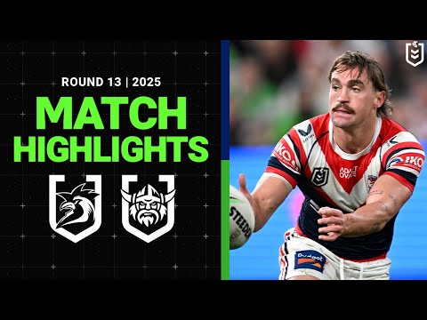 NRL Highlights | NRL Match Highlights 2025 | Roosters v Raiders | Round 13