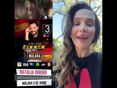 Natalia Oreiro y Lucas Sugo los invitan al concierto del cantante en Málaga