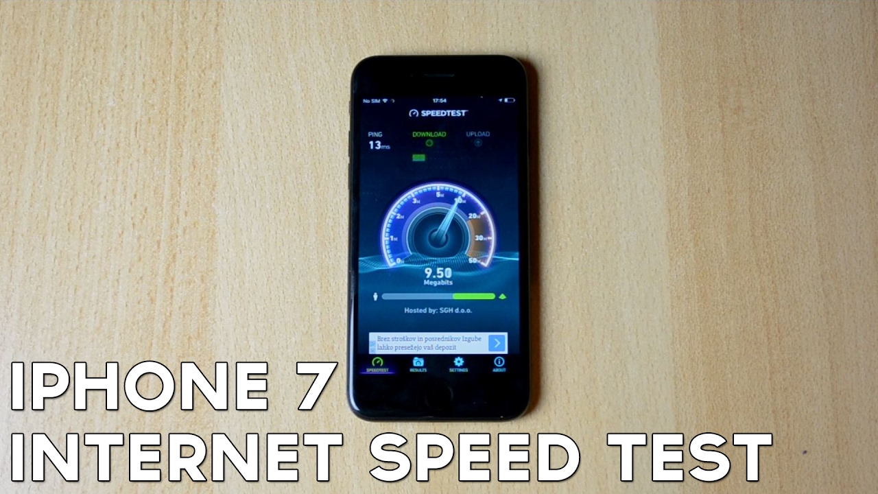 Apple iPhone 7 Internet Speed Test!