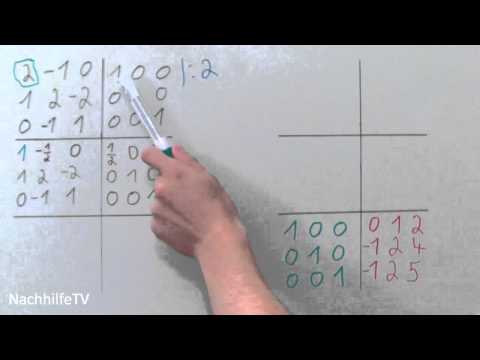 Inverse Matrix berechnen (nach Gauß-Jordan)