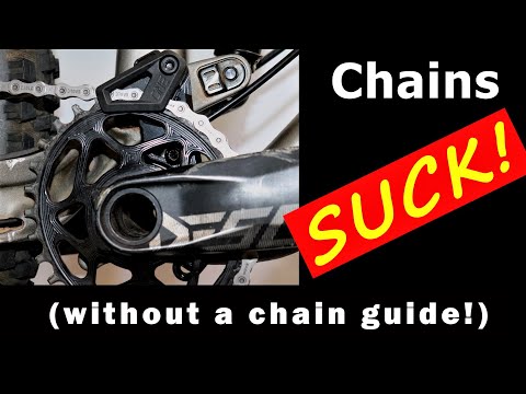 Chains SUCK unless you install a chain guide! OneUp Components V2 chain guide