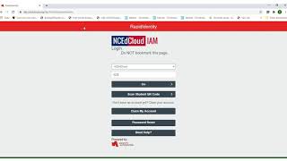 Logging into NCEdCloud Account