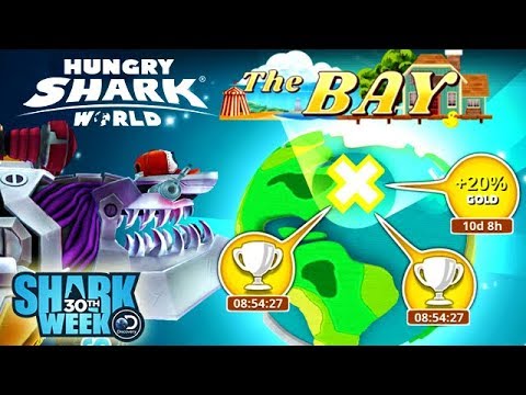 NEW THE BAY SHARK WEEK MAP (HUNGRY SHARK WORLD)