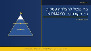 מה מוביל להצלחה עסקית | ניר מקובסקי על מה מוביל להצלחה עסקית