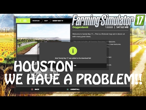 TROUBLE WITH THE NEW MAP SANDY BAY 17 in Farming Simulator 2017 | PS4 | Xbox One