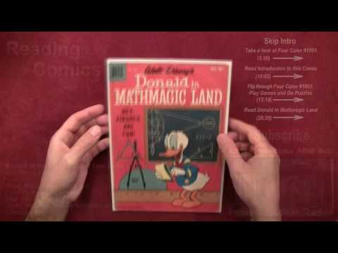 Reading Comics: Donald in Mathmagic Land, Four Color #1051, Dell, 1959, Math, Education [ASMR] Video