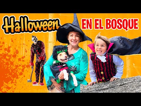 MEGA FIESTA de HALLOWEEN en el bosque ¡ENTRAMOS a la cueva del TERROR!