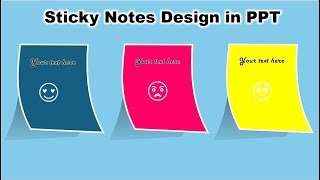 PPT Design #9 -  Sticky Notes Design in PowerPoint Tamil