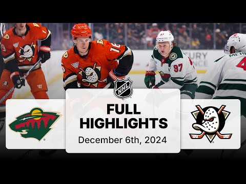 NHL Highlights | Wild vs. Ducks | December 06, 2024