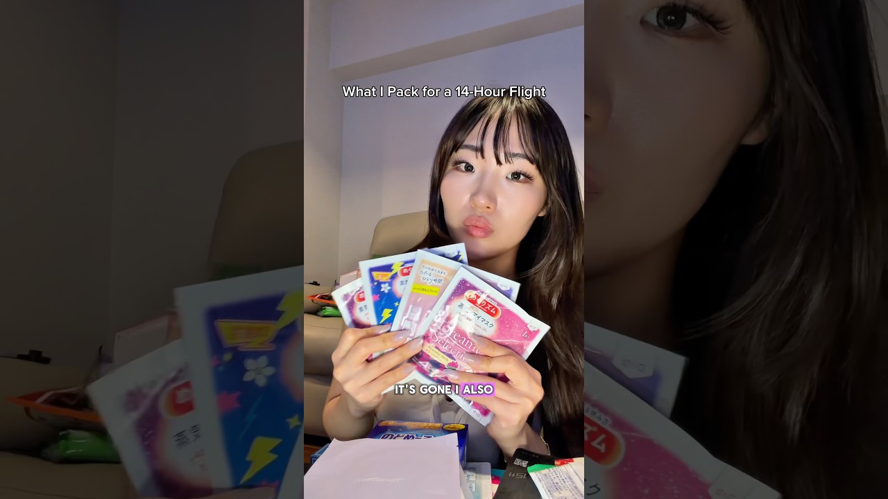 What I Pack for a 14-Hour Flight😳