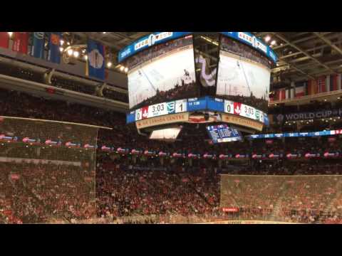 2016 World Cup Hockey Final: Patrice Bergeron ties it for Canada over Team Europe with 3:00 left