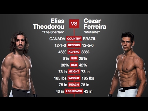 UFC Fight Night Halifax: Elias Theodorou vs Cezar Ferreira (simulation)