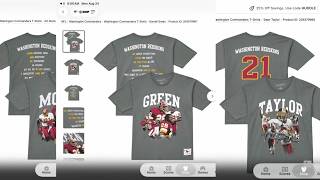 Washington Commanders are putting the franchise's former name and logo on official merchandise
