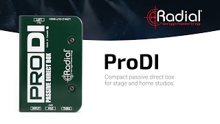 Video thumbnail for Radial Engineering ProDI- Passive Direct Box by Radial Engineering