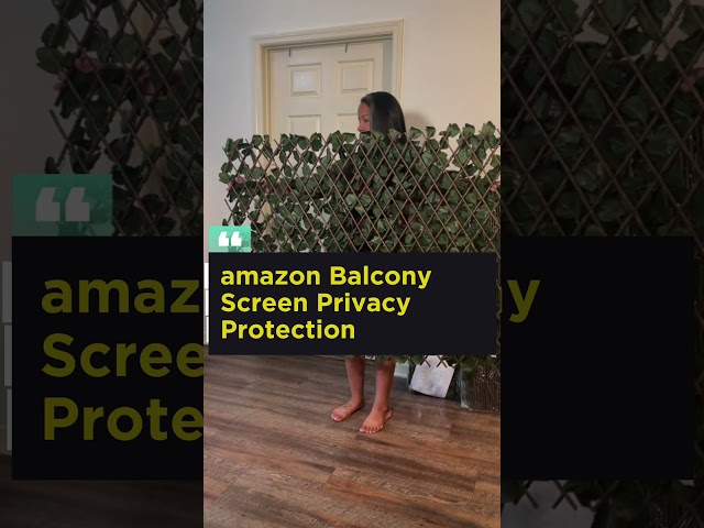 Vídeo relacionado con LOVE STORY Privacidad de Balcón y Pantallas 100x300cm Opaque Polyster(PES),Protección UV,Impermeable,Malla de Ocultación para Jardín Exterior,Resistente al Viento,con Ataduras de Cables,Antracita