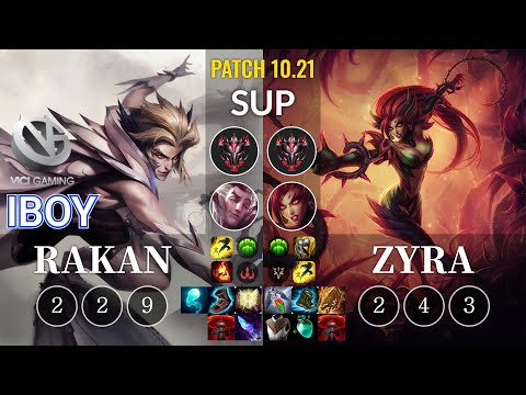 VG iBoy Rakan vs Zyra Sup - KR Patch 10.21