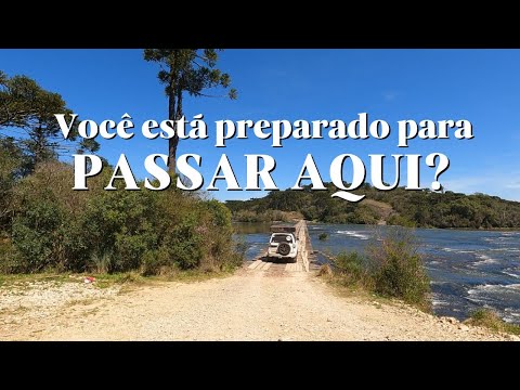 Travessia pela ponte baixa Passos Maia SC, será que deu medo!