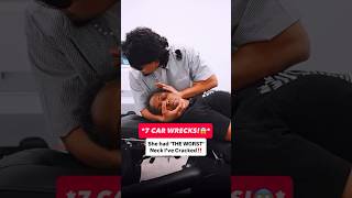 SHE SAID: “MAKE ME CRY‼️😭” after Neck Crack #chiropractic #backpain #neckpain #trending