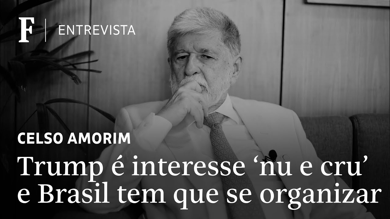 Celso Amorim diz que Trump é o interesse 'nu e cru' e que Brasil tem que se reorganizar