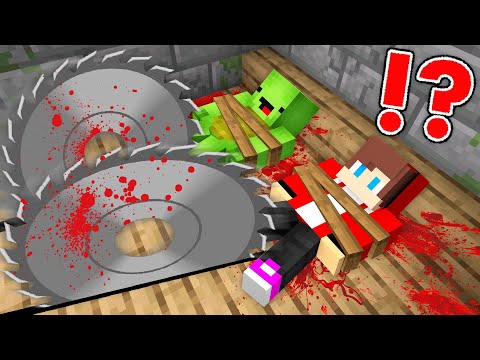 SOMEBODY DRAGGED JJ and Mikey Into SCARY SAW in Minecraft Challenge Maizen