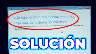 ❌ Este equipo no cumple actualmente los requisitos del sistema de windows 11 |  SOLUCIÓN ✅