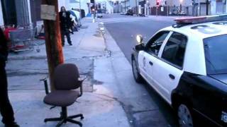 F20 Wake-up (LAPD on Skid Row force the homeless to tear down their tents every morning)