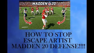 HOW TO STOP ESCAPE ARTIST IN MADDEN 20!!!!