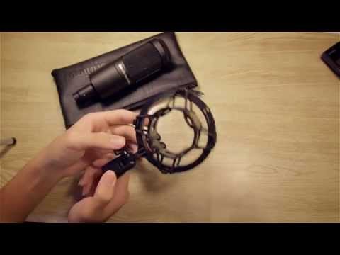 Audio Technica kondensatorinis mikrofonas AT2035, juodas video