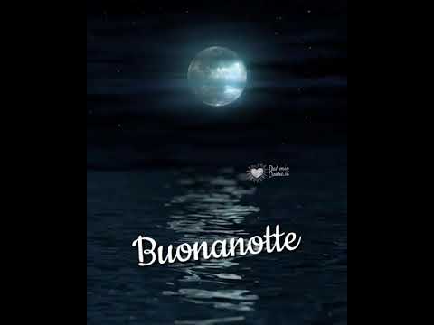 Buonanotte (Video di una luna piena che si specchia sul Mare)