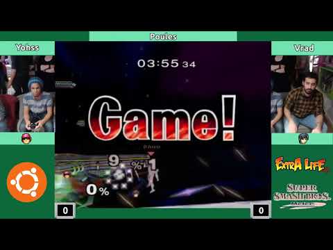 Melee @ Extra Life Café S2E6 - Yohss (C. Falcon) vs. Vrad (Marth) - Poules
