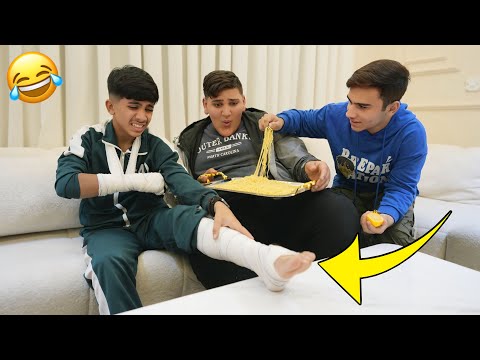 مودي رجله نكسرت وطبخو كارتون اندومي 😂 #تحشيش