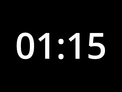 1 MINUTE 15 SECOND TIMER - No Sound - Full HD 1080p - COUNTDOWN - 75 SECOND