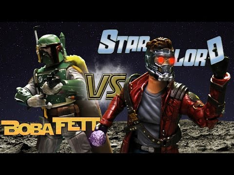 STAR LORD vs BOBA FETT (Stop Motion)