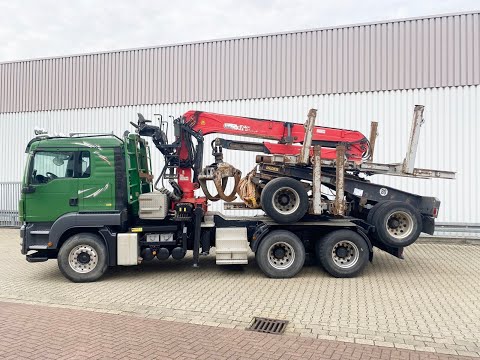 MAN - TGS 26.480 6x4 BB, Intarder, Kran Epsilon S270L88, Langholz