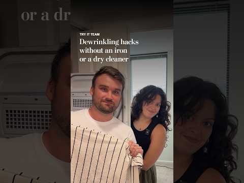 Dewrinkling hacks without an iron or a dry cleaner